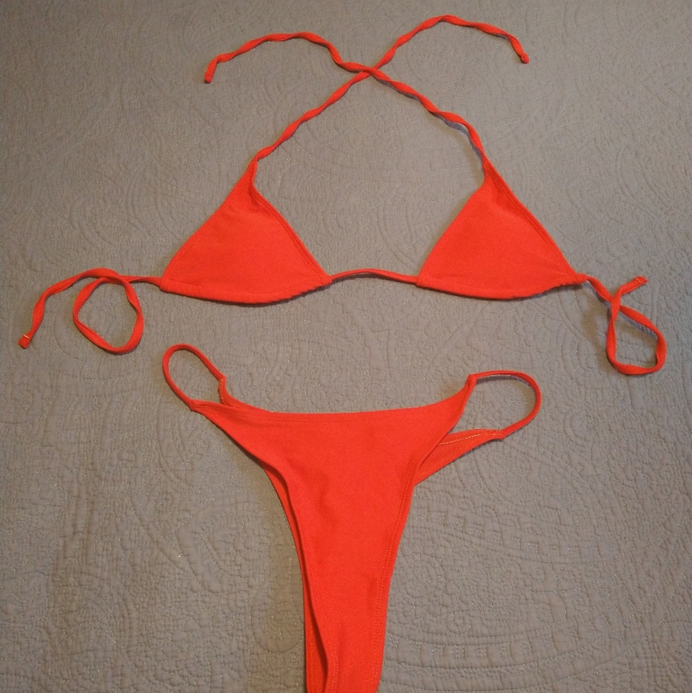 Sexy red, triangle, string bikini. Never worn!